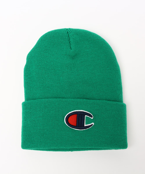 Champion(チャンピオン)の「ユニセックス チャンピオン アクリルビーニー ニット帽 Champion BIG C BEANIE CAP CP150414(ニットキャップ/ビーニー・レディース・ホワイト/ブラック/グレー/レッド/バーガンディー/ピンク/グリーン/ブルー/ネイビー・ONE SIZE)」の4枚目の写真