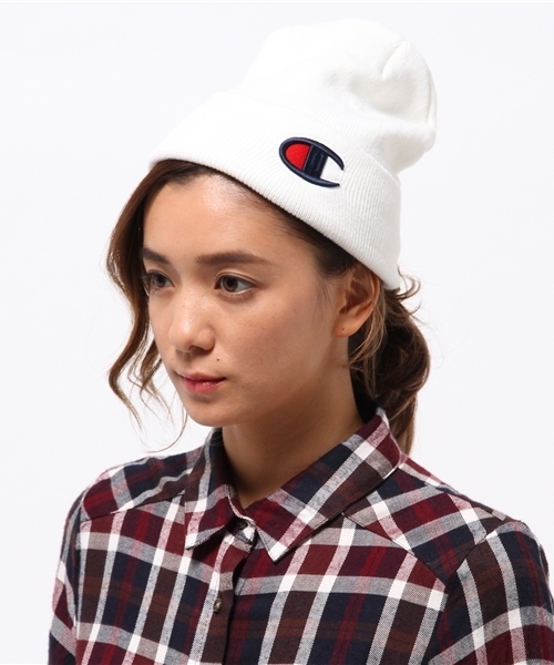 Champion(チャンピオン)の「ユニセックス チャンピオン アクリルビーニー ニット帽 Champion BIG C BEANIE CAP CP150414(ニットキャップ/ビーニー・レディース・ホワイト/ブラック/グレー/レッド/バーガンディー/ピンク/グリーン/ブルー/ネイビー・ONE SIZE)」の14枚目の写真