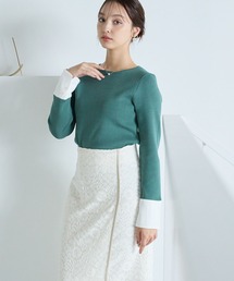 Andemiu | ソデカフスニット242371(ニット/セーター)