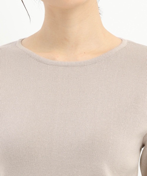 Andemiu（アンデミュウ）の「ソデカフスニット242371（ニット/セーター・レディース・ブラック/ライトグレー/グリーン・FREE）」の9枚目の写真