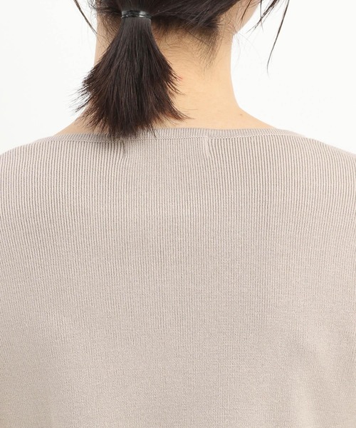 Andemiu（アンデミュウ）の「ソデカフスニット242371（ニット/セーター・レディース・ブラック/ライトグレー/グリーン・FREE）」の12枚目の写真