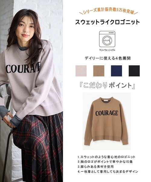 ロゴニットしスウェット　エメイン New Color】 Logo knit sweat “Yellow” Holiday Collectionに
