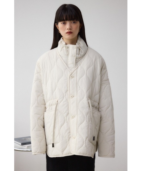 AZUL by moussy(アズールバイマウジー)の「キルティングウエストドローブルゾン(ブルゾン・レディース・チャコールグレー/ブラック/アイボリー・SMALL/MEDIUM)」の8枚目の写真