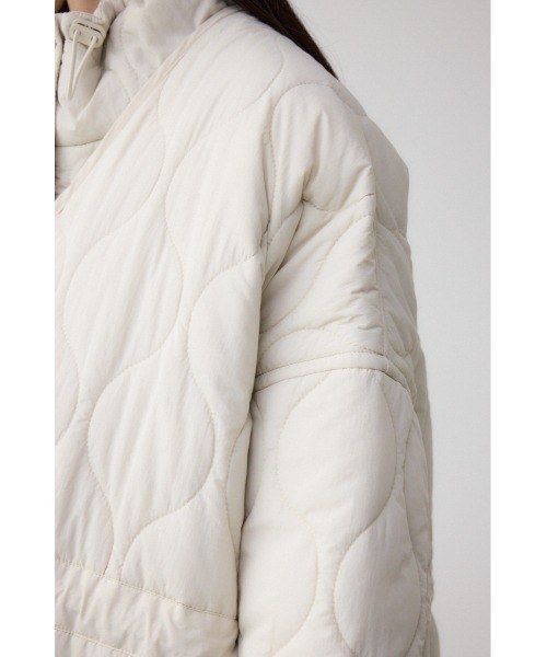 AZUL by moussy(アズールバイマウジー)の「キルティングウエストドローブルゾン(ブルゾン・レディース・チャコールグレー/ブラック/アイボリー・SMALL/MEDIUM)」の12枚目の写真