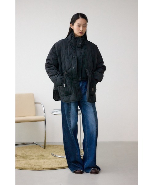 AZUL by moussy(アズールバイマウジー)の「キルティングウエストドローブルゾン(ブルゾン・レディース・チャコールグレー/ブラック/アイボリー・SMALL/MEDIUM)」の19枚目の写真