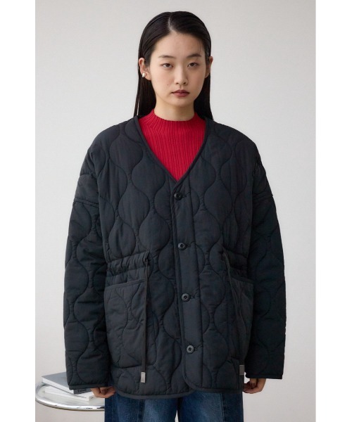 AZUL by moussy(アズールバイマウジー)の「キルティングウエストドローブルゾン(ブルゾン・レディース・チャコールグレー/ブラック/アイボリー・SMALL/MEDIUM)」の20枚目の写真