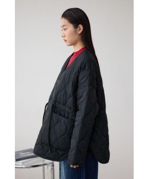 AZUL by moussy(アズールバイマウジー)の「キルティングウエストドローブルゾン(ブルゾン・レディース・チャコールグレー/ブラック/アイボリー・SMALL/MEDIUM)」の21枚目の写真