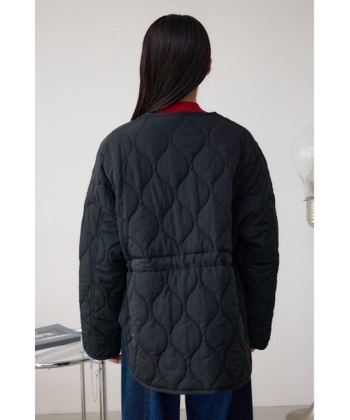 AZUL by moussy(アズールバイマウジー)の「キルティングウエストドローブルゾン(ブルゾン・レディース・チャコールグレー/ブラック/アイボリー・SMALL/MEDIUM)」の22枚目の写真