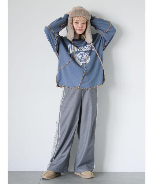 ehka sopo(エヘカソポ)の「◎サイドレースイージーパンツ(その他パンツ・レディース・ベージュ/ネイビー/グレー・F)」の19枚目の写真