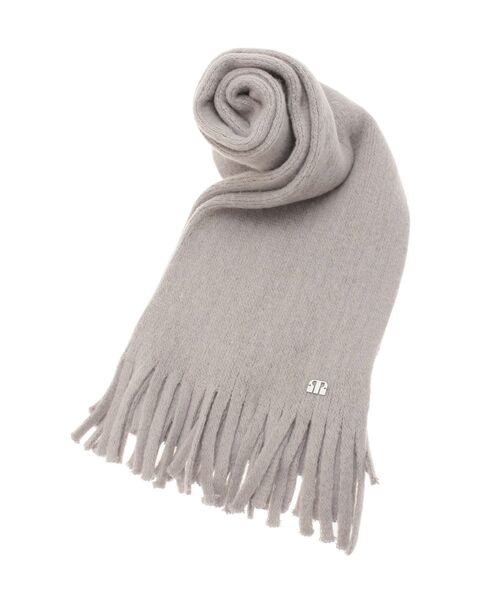 MURUA（ムルーア）の「ロゴプレートボリュームマフラー（マフラー・レディース・グレー/ブラック・FREE）」の13枚目の写真