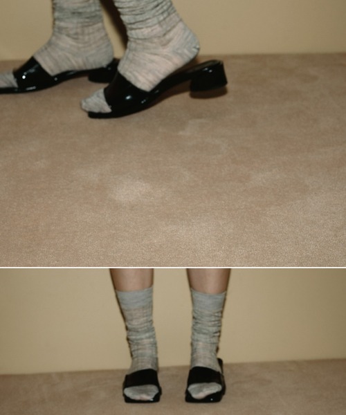 anuke（アンヌーク）の「Square Ecoleather Sandals（サンダル・レディース・ブラック/クリーム/シルバー・36inch/37inch/38inch）」の4枚目の写真