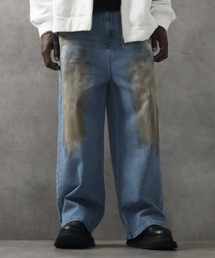 LANDNESS | 【LANDNESS/ランドネス】13ozヘビーウェイト ダーティーワイドデニムパンツ(デニムパンツ)
