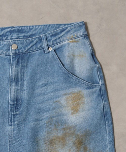 LANDNESS（ランドネス）の「【LANDNESS/ランドネス】13ozヘビーウェイト ダーティーワイドデニムパンツ（デニムパンツ・メンズ・ブラック/ブルー/グレー・L/S/M）」の22枚目の写真