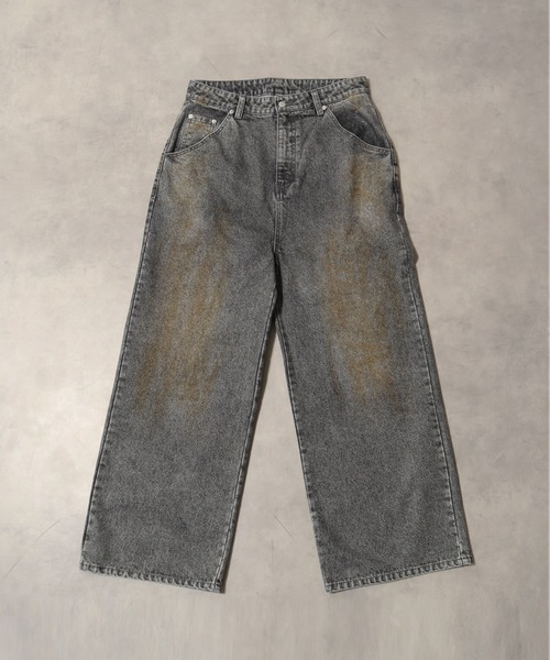 LANDNESS（ランドネス）の「【LANDNESS/ランドネス】13ozヘビーウェイト ダーティーワイドデニムパンツ（デニムパンツ・メンズ・ブラック/ブルー/グレー・L/S/M）」の7枚目の写真