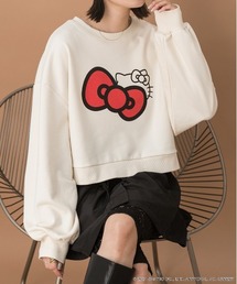 【HELLO KITTY】リボンデザインショートプルオーバー