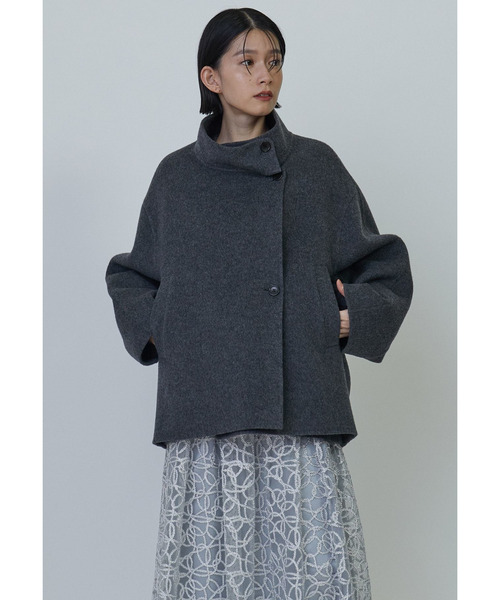 1er Arrondissement(プルミエアロンディスモン)の「◆25AWに再販◆TOPダブルビーバーショートコート(その他アウター・レディース・グレー系その他5/イエロー系その他5・36/38)」の1枚目の写真