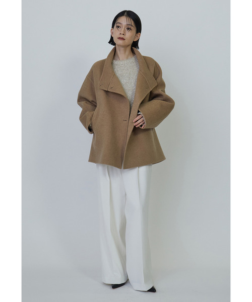 1er Arrondissement(プルミエアロンディスモン)の「◆25AWに再販◆TOPダブルビーバーショートコート(その他アウター・レディース・グレー系その他5/イエロー系その他5・36/38)」の14枚目の写真