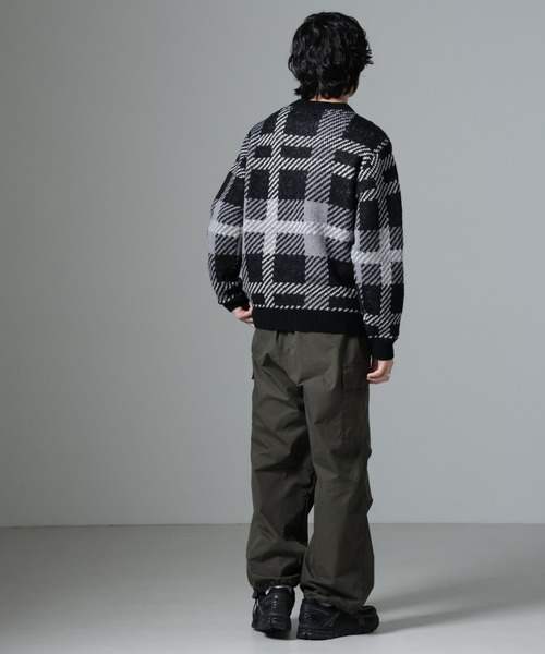 NANO universe（ナノユニバース）の「ウールミックスパターンニット（ニット/セーター・メンズ・ブラック/ブラウン/ブルー・M/L/S）」の11枚目の写真