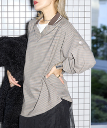 KURO | KURO GUNCLUB CHECK FOOTBALL SHIRT 964067:シャツ(シャツ/ブラウス)