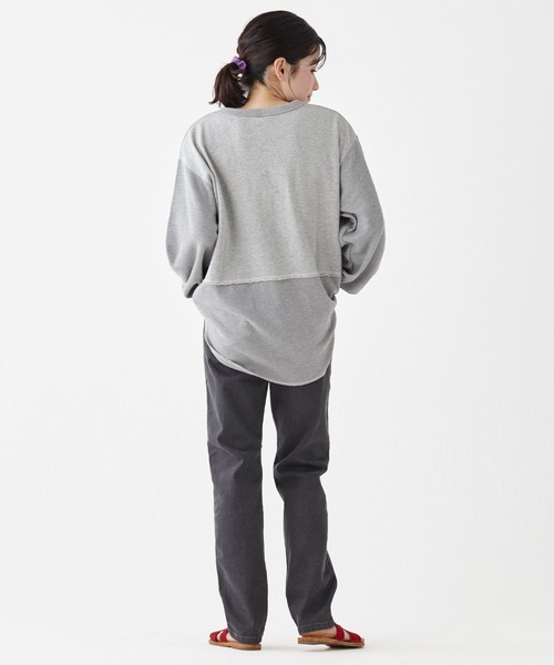 KRIFF MAYER Lady's Collection（クリフメイヤーレディースコレクション）の「サーマル切替プリントロンT（Tシャツ/カットソー・レディース・ナチュラル/グレー/チャコール/ネイビー/カラフル・MEDIUM/LARGE）」の9枚目の写真