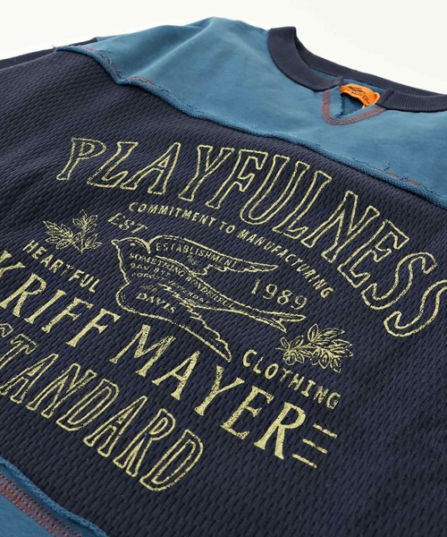 KRIFF MAYER Lady's Collection（クリフメイヤーレディースコレクション）の「サーマル切替プリントロンT（Tシャツ/カットソー・レディース・ナチュラル/グレー/チャコール/ネイビー/カラフル・MEDIUM/LARGE）」の16枚目の写真