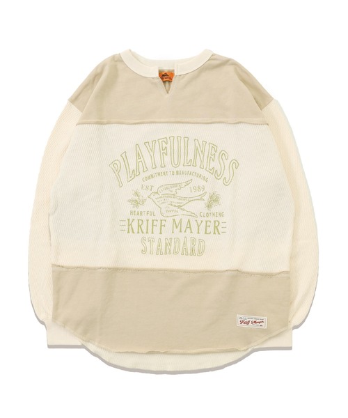 KRIFF MAYER Lady's Collection（クリフメイヤーレディースコレクション）の「サーマル切替プリントロンT（Tシャツ/カットソー・レディース・ナチュラル/グレー/チャコール/ネイビー/カラフル・MEDIUM/LARGE）」の22枚目の写真