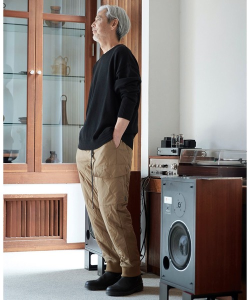 Sunny clouds（サニークラウズ）の「サニークラウズ　重宝ニットレーナー〈メンズ〉（ニット/セーター・メンズ・ダークブラウン/ネイビー/ブラック・L/M/S）」の5枚目の写真