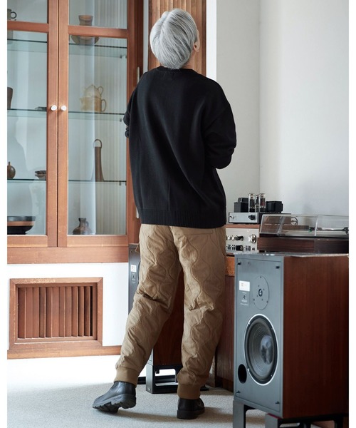 Sunny clouds（サニークラウズ）の「サニークラウズ　重宝ニットレーナー〈メンズ〉（ニット/セーター・メンズ・ダークブラウン/ネイビー/ブラック・L/M/S）」の6枚目の写真