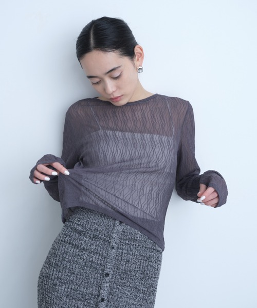 AIC.（エーアイシー）の「【再入荷】パッド付きサイドギャザーブラトップ（キャミソール・レディース・ブラック/オフホワイト・FREE）」の15枚目の写真