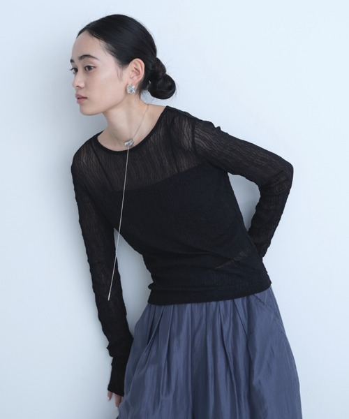 AIC.（エーアイシー）の「【再入荷】パッド付きサイドギャザーブラトップ（キャミソール・レディース・ブラック/オフホワイト・FREE）」の22枚目の写真