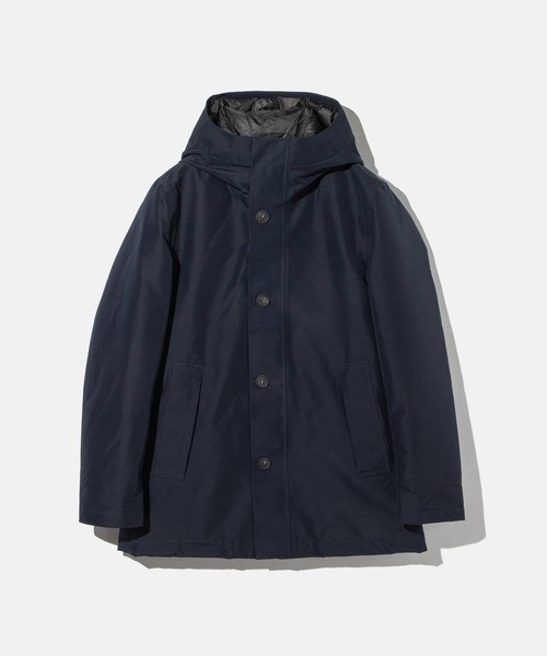 WOOLRICH（ウールリッチ）の「WOOLRICH HEAVY GTX PARKA ウールリッチ ヘビー ゴアテックス ダウン パーカ（ダウンジャケット/コート・メンズ・ブラック/ネイビー・LARGE/MEDIUM）」の2枚目の写真