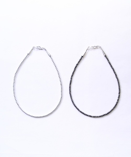 ERICKA NICOLAS BEGAY（エリッカ ニコラス ビゲイ）の「【ERICKA NICOLAS BEGAY】 NAVAJO PEARL NECKLACE / 3-35（ネックレス・メンズ・シルバー系2/シルバー系1・35）」の4枚目の写真