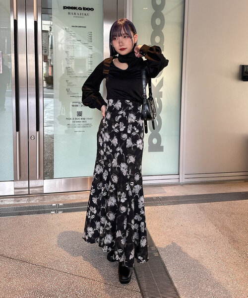 Mavie..7（メヴィセットゥ）の「【Mavie..7】デコルテ魅せTOPS（Tシャツ/カットソー・レディース・ブラック・FREE）」の11枚目の写真