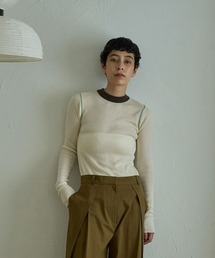 marjourのニット marjour ニット セーター SHEER TURTLE KNIT(24AW) レディース