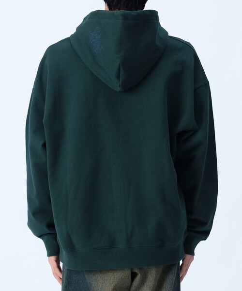 BEAMS HEART（ビームスハート）の「【ユニセックス】レタードワッペン ジップ パーカー（パーカー・メンズ・ライトグレー/ダークグリーン/ネイビー・SMALL/MEDIUM/LARGE）」の20枚目の写真