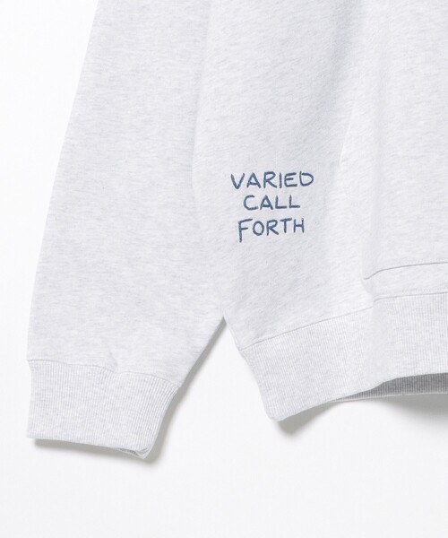 BEAMS HEART（ビームスハート）の「【ユニセックス】レタードワッペン ジップ パーカー（パーカー・メンズ・ライトグレー/ダークグリーン/ネイビー・SMALL/MEDIUM/LARGE）」の4枚目の写真