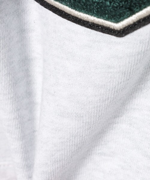 BEAMS HEART（ビームスハート）の「【ユニセックス】レタードワッペン ジップ パーカー（パーカー・メンズ・ライトグレー/ダークグリーン/ネイビー・SMALL/MEDIUM/LARGE）」の7枚目の写真