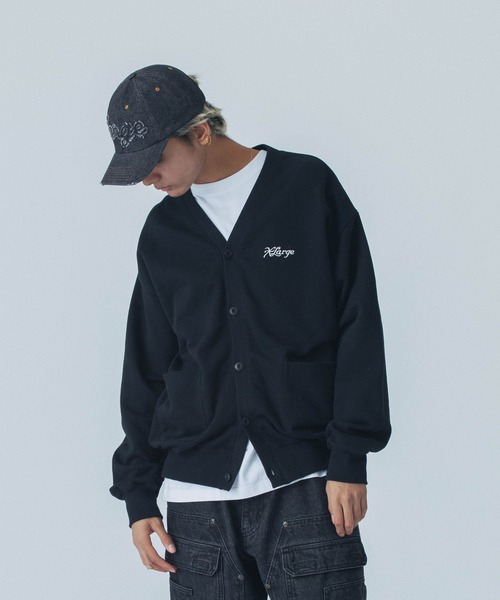 大人気 XLARGE EMBROIDERY SWEAT CARDIGAN 左胸部分のロゴ刺繍◎ EMBROIDERY SWEAT CARDIGAN（カーディガン/ボレロ）｜XLARGE