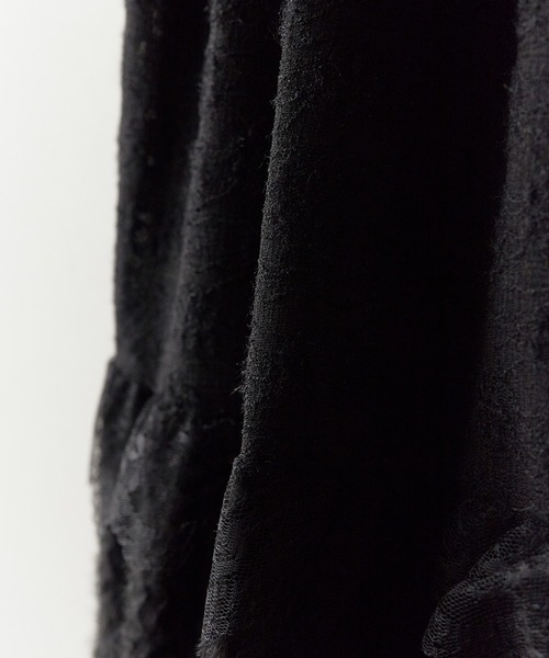 BLANK　（ブランク）の「Flower Lace Tiered Skirt / フラワーレースティアードスカート（スカート・レディース・ブラック/ホワイト・FREE）」の19枚目の写真