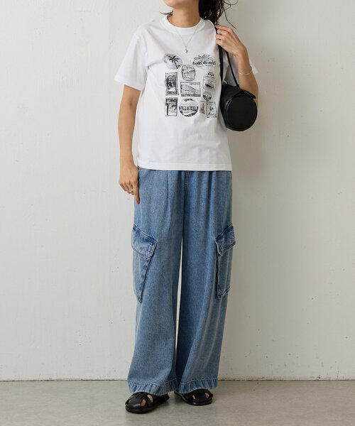 BEARDSLEY（ビアズリー）の「《Hoaw.》横長シリンダーBAG（トートバッグ・レディース・ブラック・FREE）」の6枚目の写真