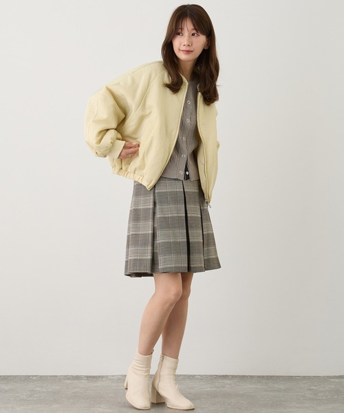 NICOLE CLUB(ニコル クラブ)の「インバーテッドプリーツスカート(スカート・レディース・ブラック/ベージュ/チャコール/チェック・MEDIUM)」の18枚目の写真
