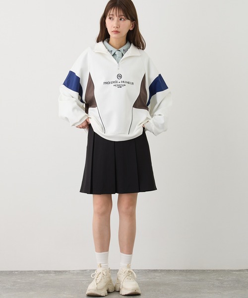 NICOLE CLUB(ニコル クラブ)の「インバーテッドプリーツスカート(スカート・レディース・ブラック/ベージュ/チャコール/チェック・MEDIUM)」の19枚目の写真