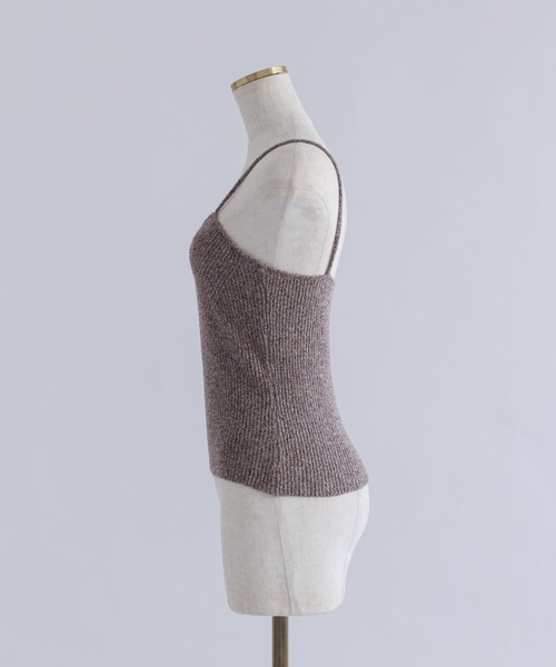 EN NEUME(エンノイム)の「【Set Up】Melange Knit Bustier(キャミソール・レディース・ブラウン/レッド・FREE)」の16枚目の写真