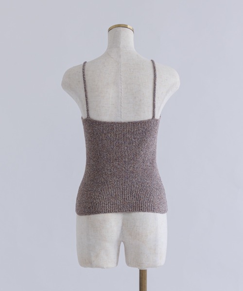 EN NEUME(エンノイム)の「【Set Up】Melange Knit Bustier(キャミソール・レディース・ブラウン/レッド・FREE)」の17枚目の写真