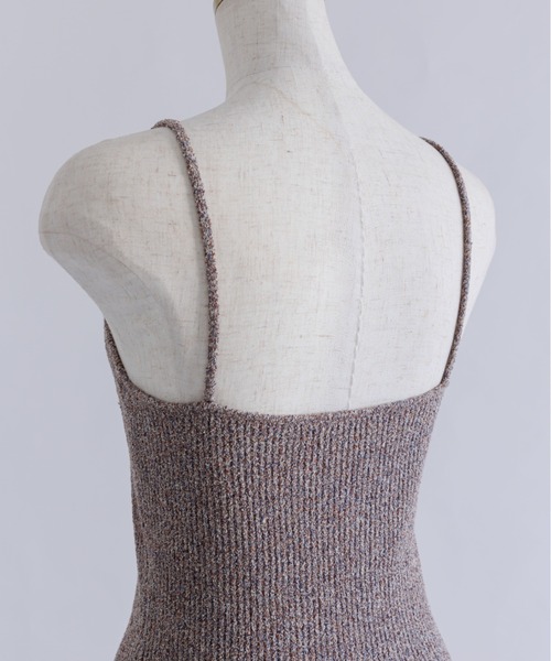 EN NEUME(エンノイム)の「【Set Up】Melange Knit Bustier(キャミソール・レディース・ブラウン/レッド・FREE)」の20枚目の写真
