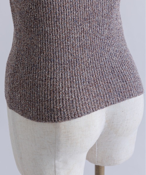 EN NEUME(エンノイム)の「【Set Up】Melange Knit Bustier(キャミソール・レディース・ブラウン/レッド・FREE)」の22枚目の写真