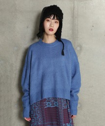 【WEB・一部店舗限定】ウォッシャブルクルーネックニット