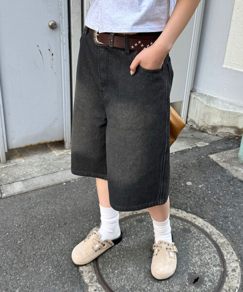 CIAOPANIC（チャオパニック）の「オーバーダイブラストバギーショーツ/ハーフパンツ（その他パンツ・レディース・ネイビー/ブルー/ブラック・MEDIUM/LARGE/SMALL）」の20枚目の写真