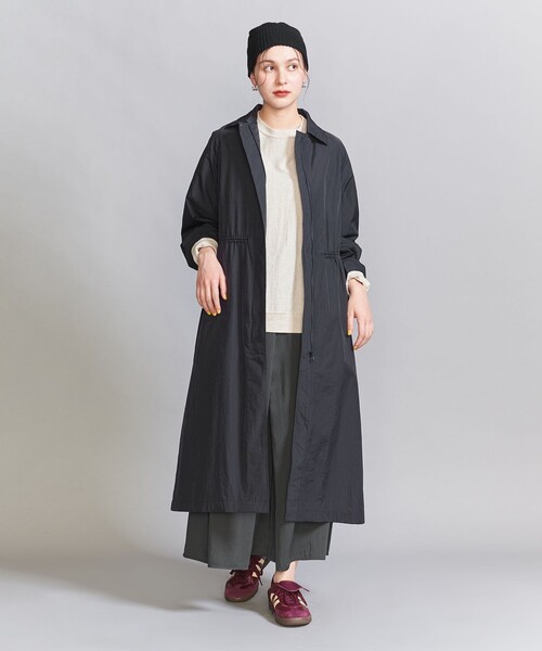 BEAUTY&YOUTH UNITED ARROWS（ビューティーアンドユースユナイテッドアローズ）の「ロング ステンカラーコート -撥水加工-（ステンカラーコート・レディース・ベージュ/ネイビー/オフホワイト・M/S）」の18枚目の写真