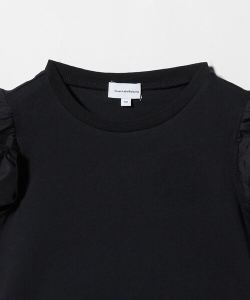 green label relaxing（グリーンレーベルリラクシング）の「【スタメンシリーズ】HC ショルダースリット Tシャツ / キッズ 100cm-160cm（Tシャツ/カットソー・キッズ・ライトブルー/ダークグレー/ライラック/オフホワイト/ブラウン系/ブラック・160cm/150cm/140cm/130cm/120cm/100cm/110cm）」の8枚目の写真